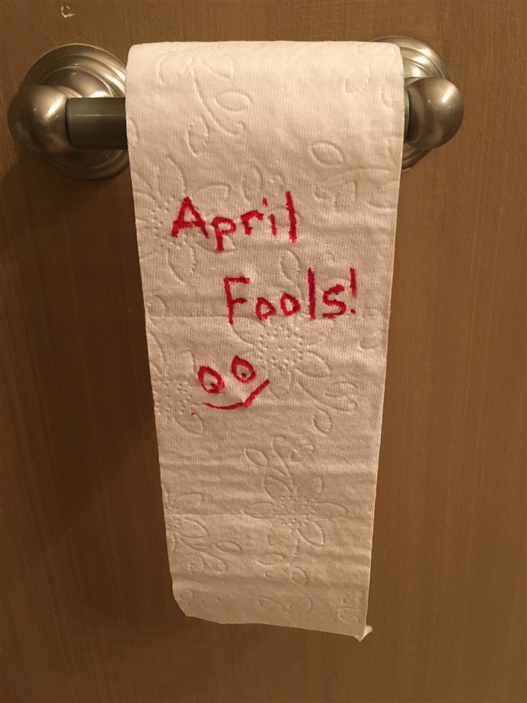 WC paper prank