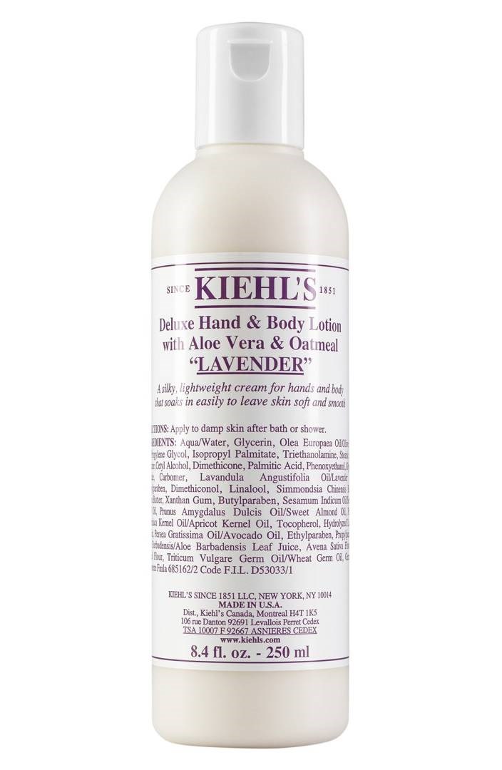 Kiehl's Deluxe Lavender Hand & Body Lotion with Aloe Vera & Oatmeal
