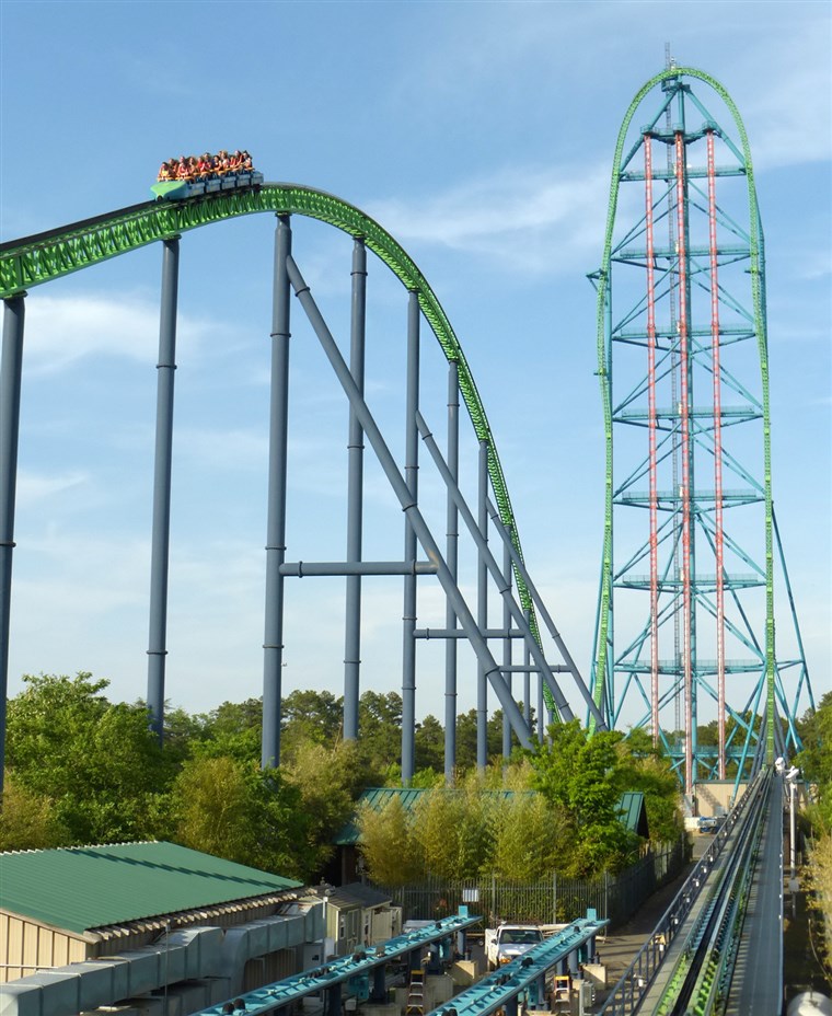 ה Kingda Ka roller coaster at Six Flags Great Adventure & Safari in Jackson, New Jersey