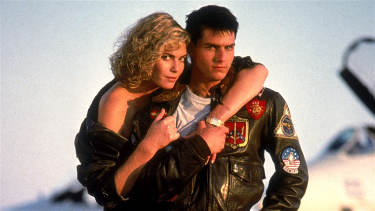 חלק עליון GUN, Kelly McGillis, Tom Cruise, 1986, (c) Paramount/courtesy Everett Collection