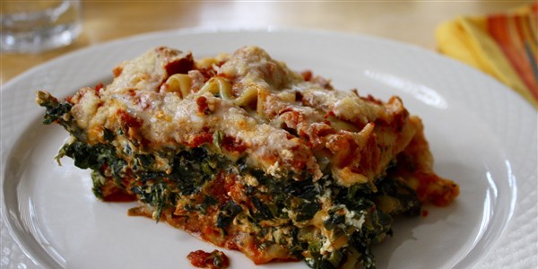 איטי-סיר Spinach Lasagna