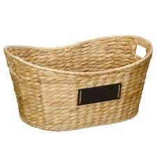 विकर basket with chalkboard