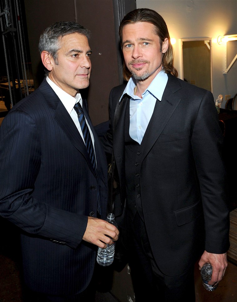 בראד Pitt and George Clooney
