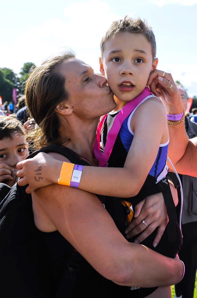 bejli Matthews, 8-year-old with cerebral palsy who finished a triathalon