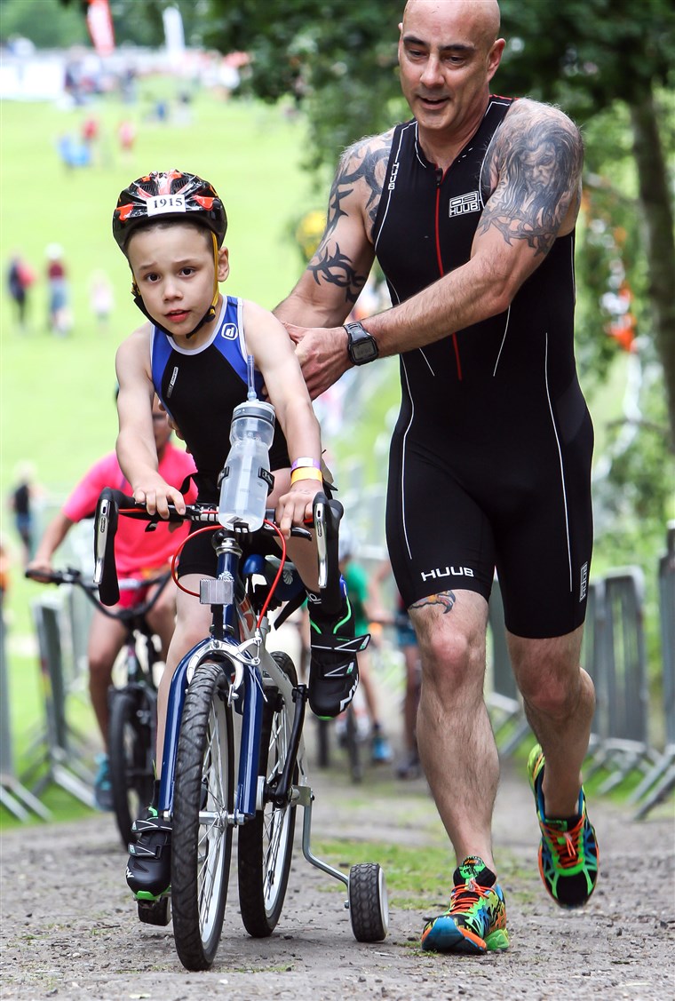 bejli Matthews, 8-year-old with cerebral palsy who finished a triathalon