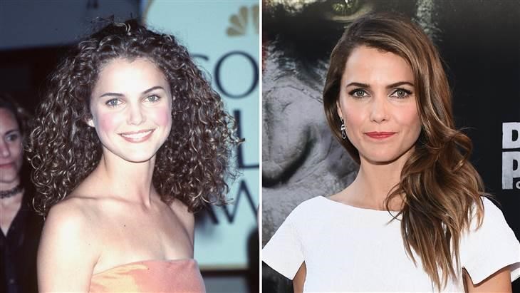 अभिनेत्री Keri Russell has sported both curly and straight styles over the years.