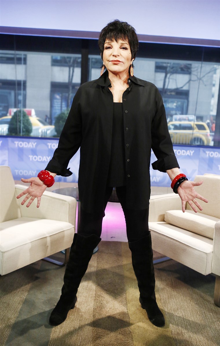 आज -- Pictured: Liza Minnelli appears on NBC News' 