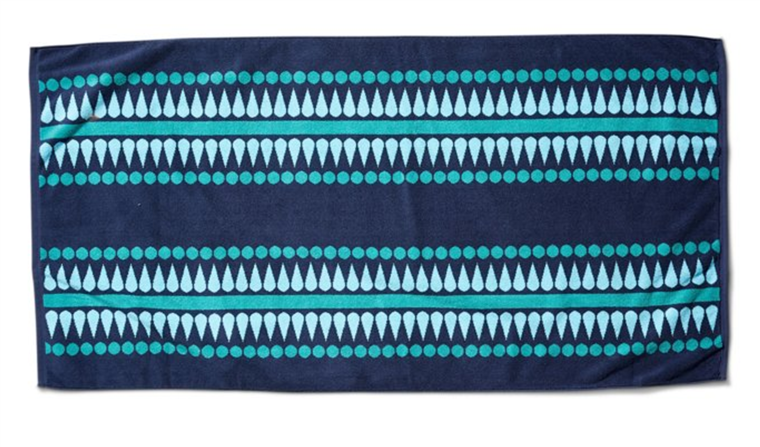 קייטי Ridder Mindy beach towel blue pattern