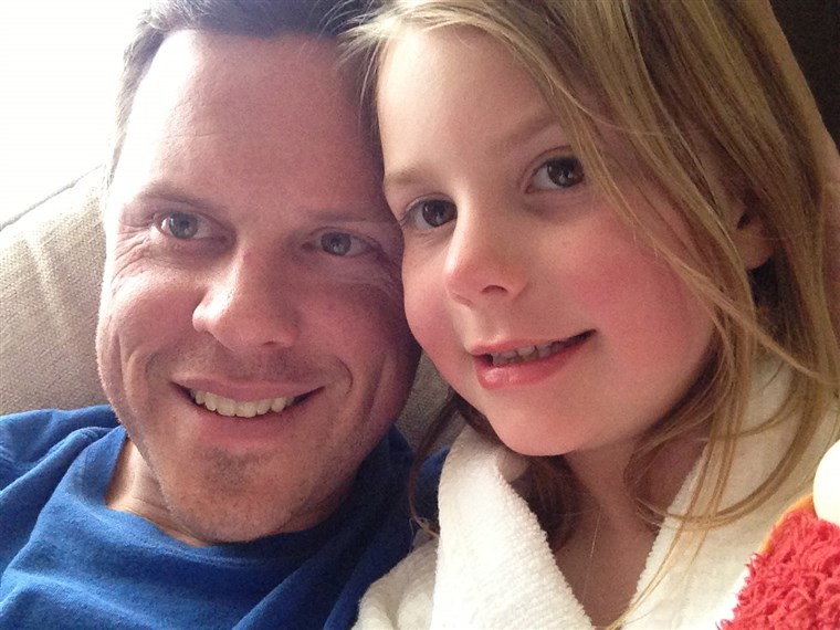 וילי with his daughter Lucie, 6.