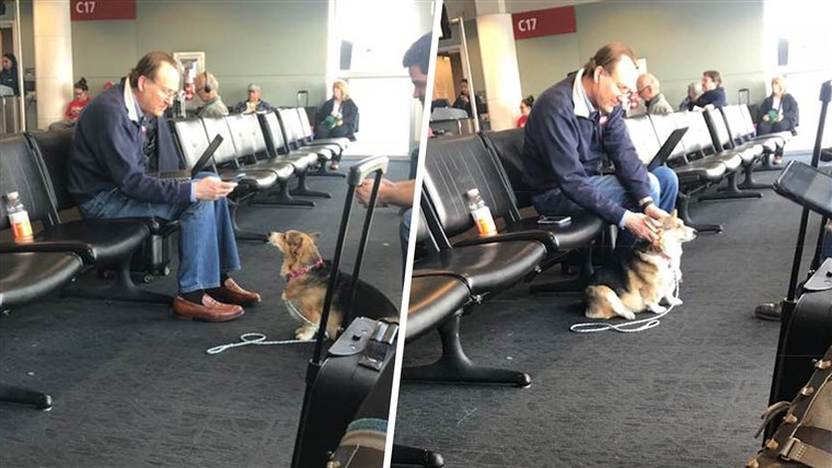 קורה's heartwarming moment at the airport
