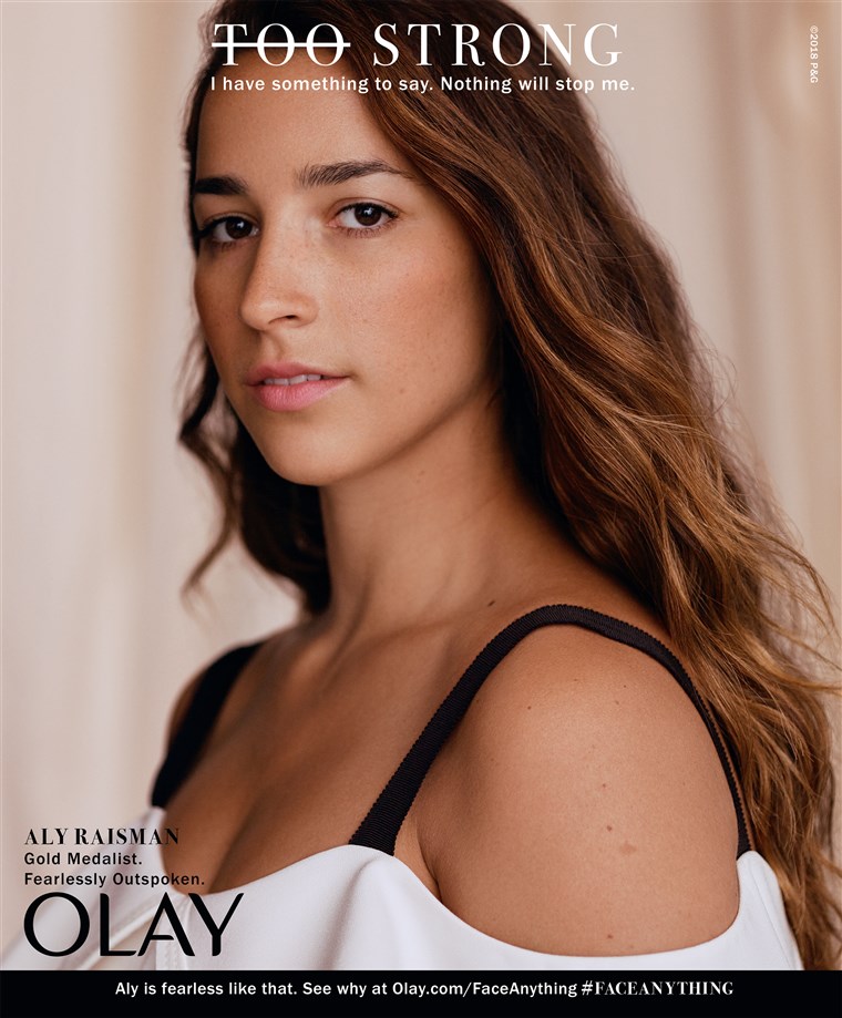 Aly Raisman is proud to be strong.