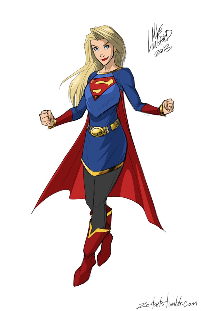 Super djevojka, sporting a super-comfy tunic and leggings.