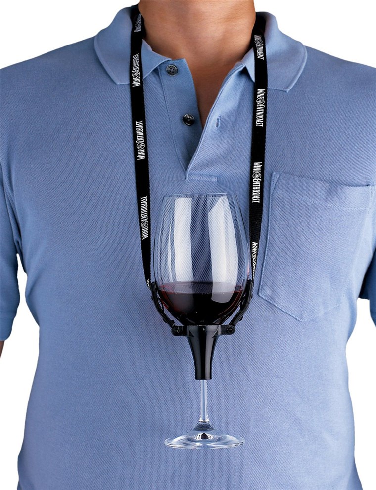 वाइन Enthusiast Wine Glass Holder Necklace
