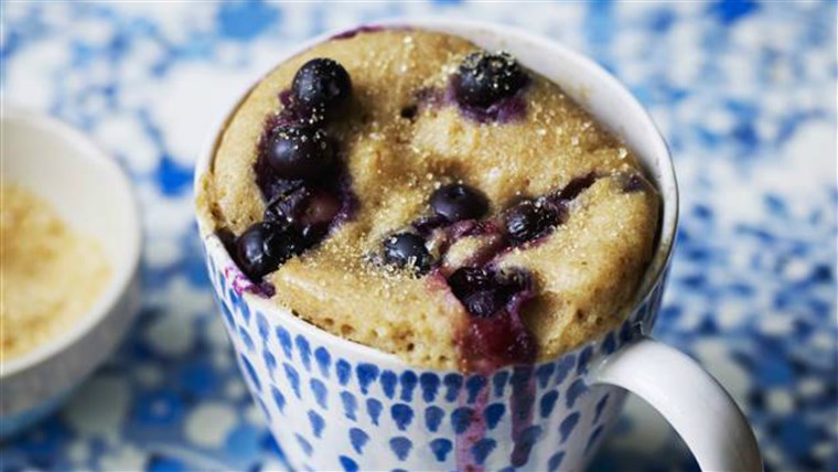 ब्लूबेरी muffin mug cake
